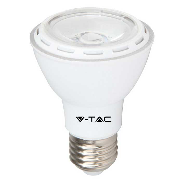 V-TAC LAMPADA LED E27 PAR20 IP20 8W=40W LUCE CALDA-NATURALE-FREDDA SKU 4263-4264-4265